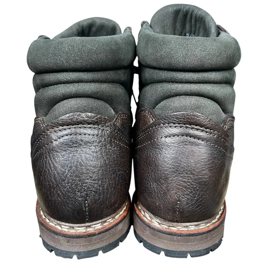 Han Wag Men’s Tashi Brown Leather Hiking Trail Boot Size US 10.5